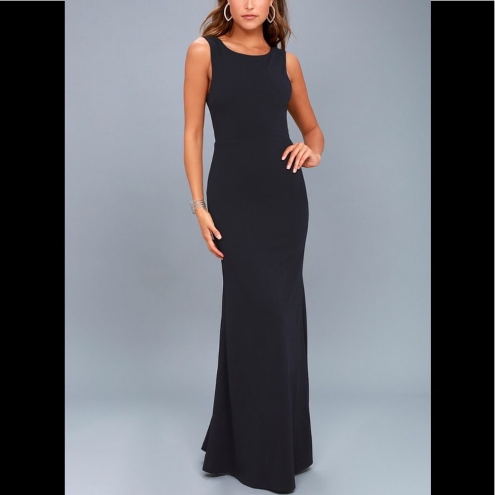 Lulus Navy Blue Formal gown